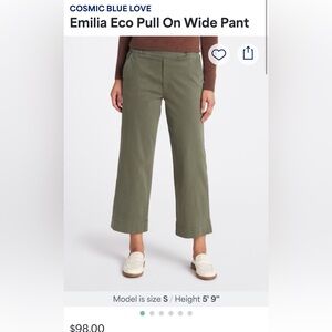 Cosmic Blue Love pull on wide pant